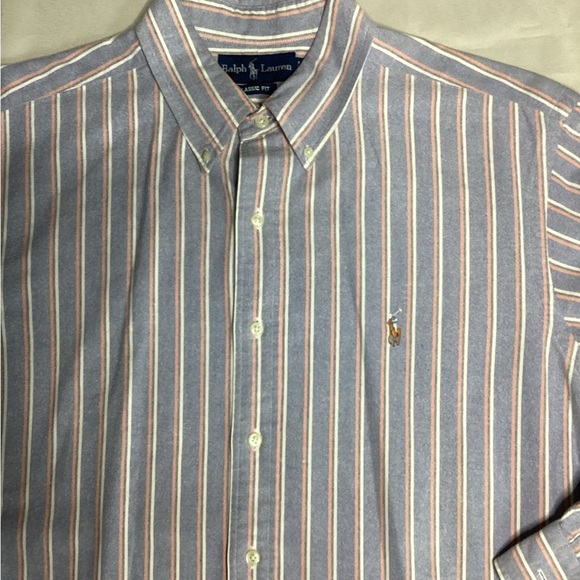 Ralph Lauren Men's Multicolor Striped Button Down Shirt - Picture 4 of 9